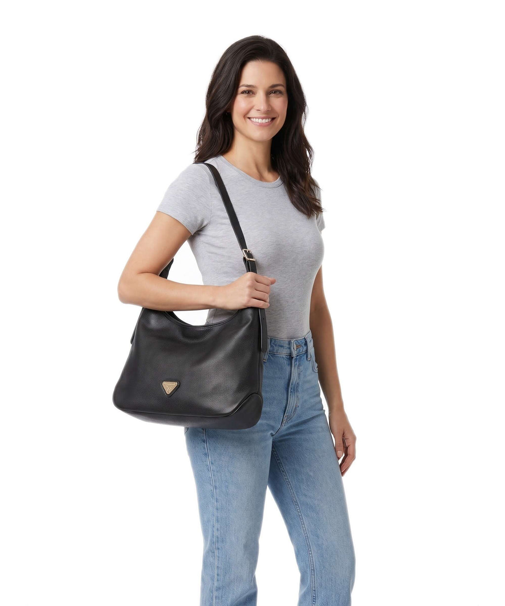 Maison Mollerus Mendrisio Hobo bag schwarz