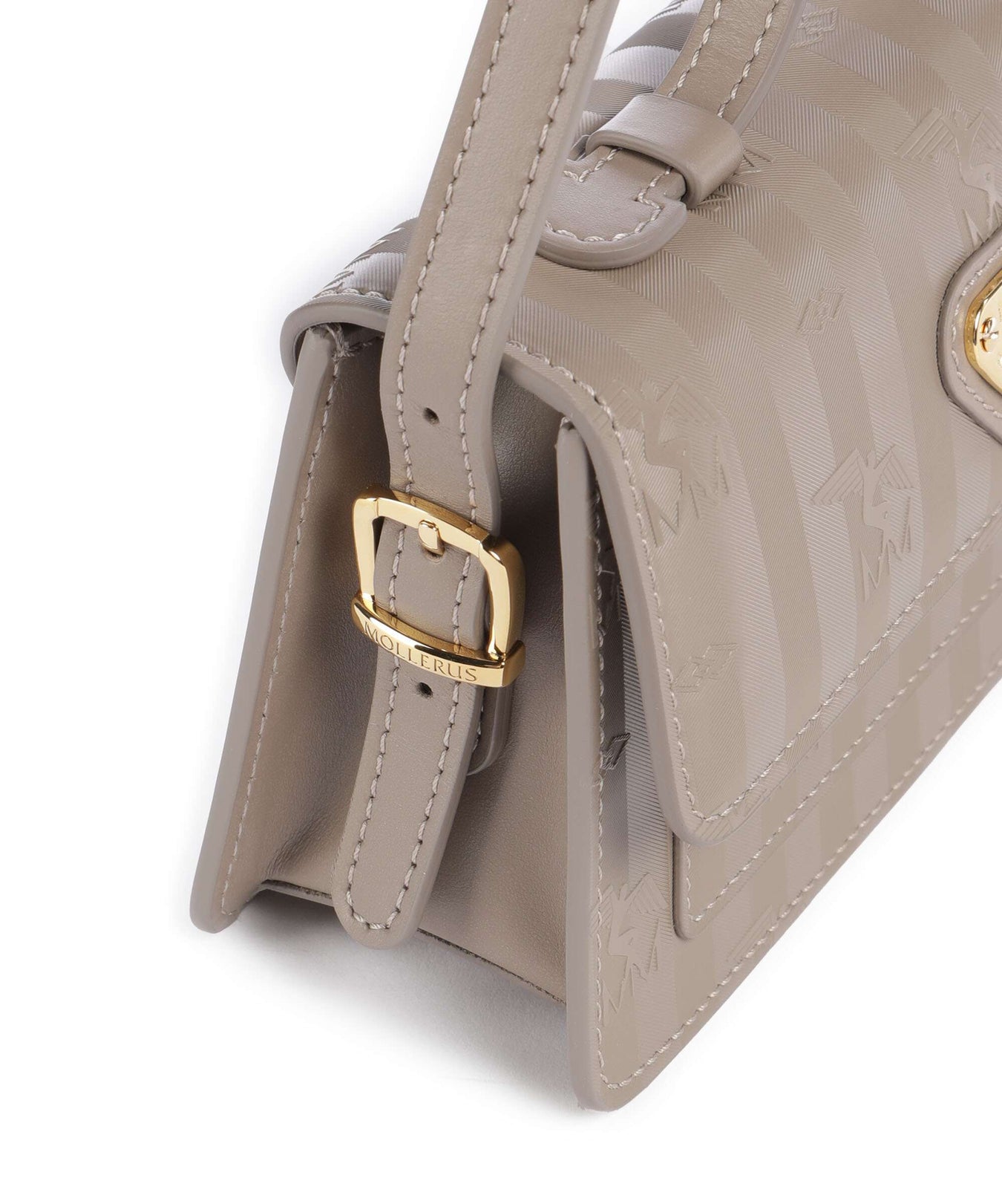 Maison Mollerus Vinerus Egg Crossbody bag taupe grau