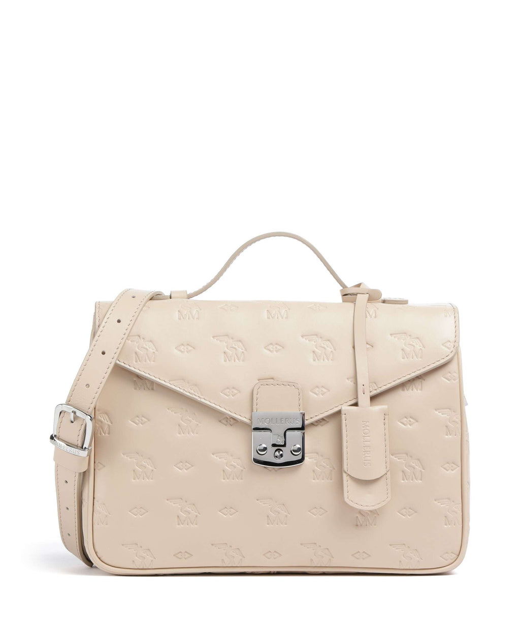Maison Mollerus Stampato Marly Crossbody bag vanilla beige