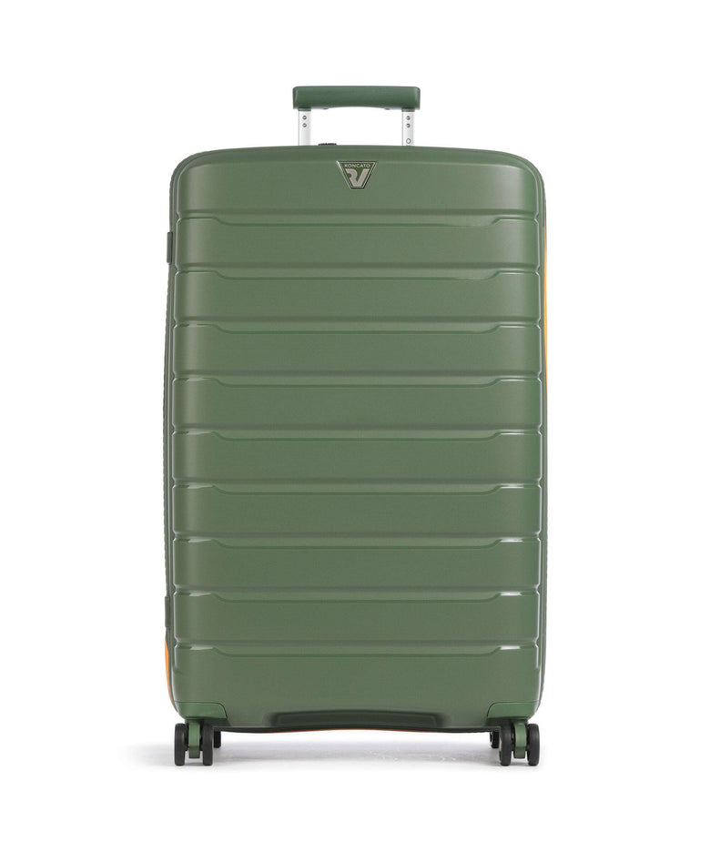 Roncato B-Flying Neon L Spinner (4 wheels) verde militare