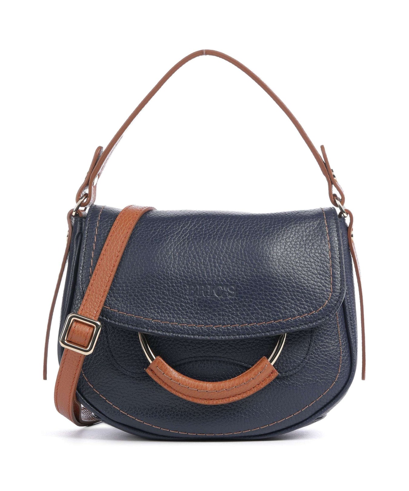 Brics Gondola Stella mini Shoulder bag night blue/caramel