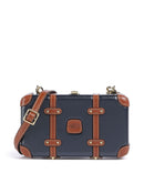 Brics Bellagio Crossover taske blue/tan