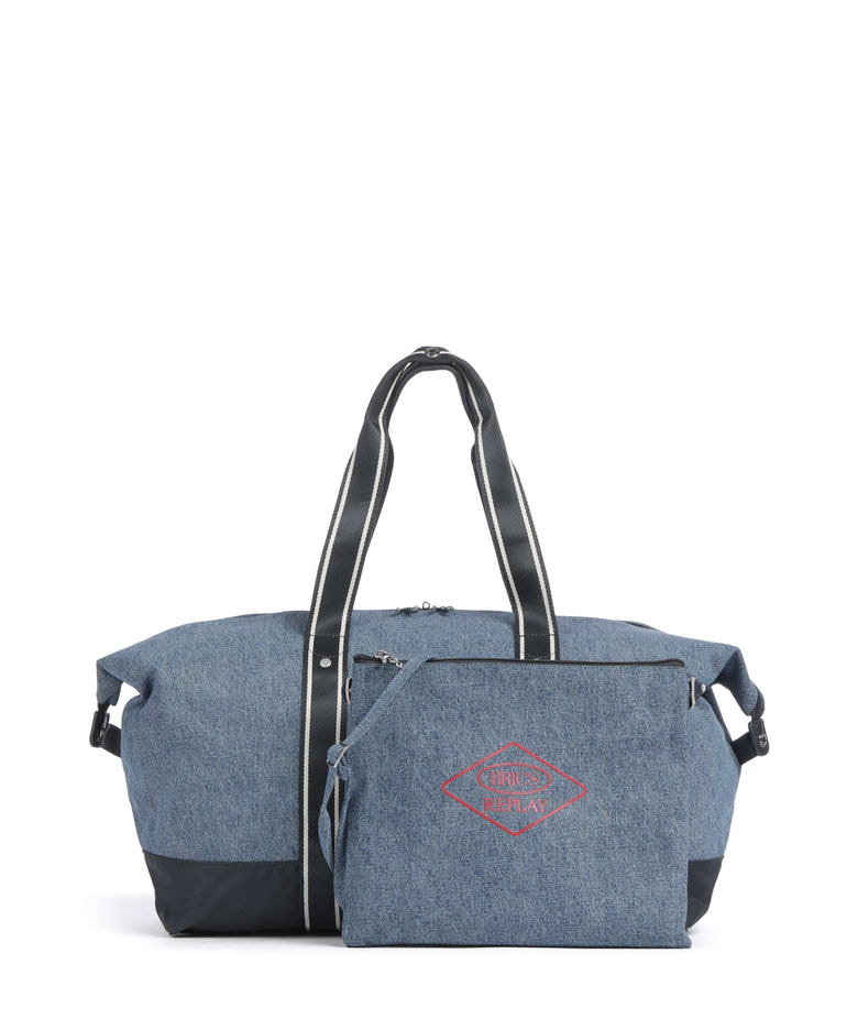 Brics Replay Medium Weekend bag light denim