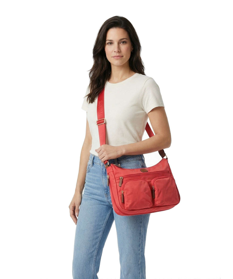Brics X-Collection Crossbody bag papavero/poppy