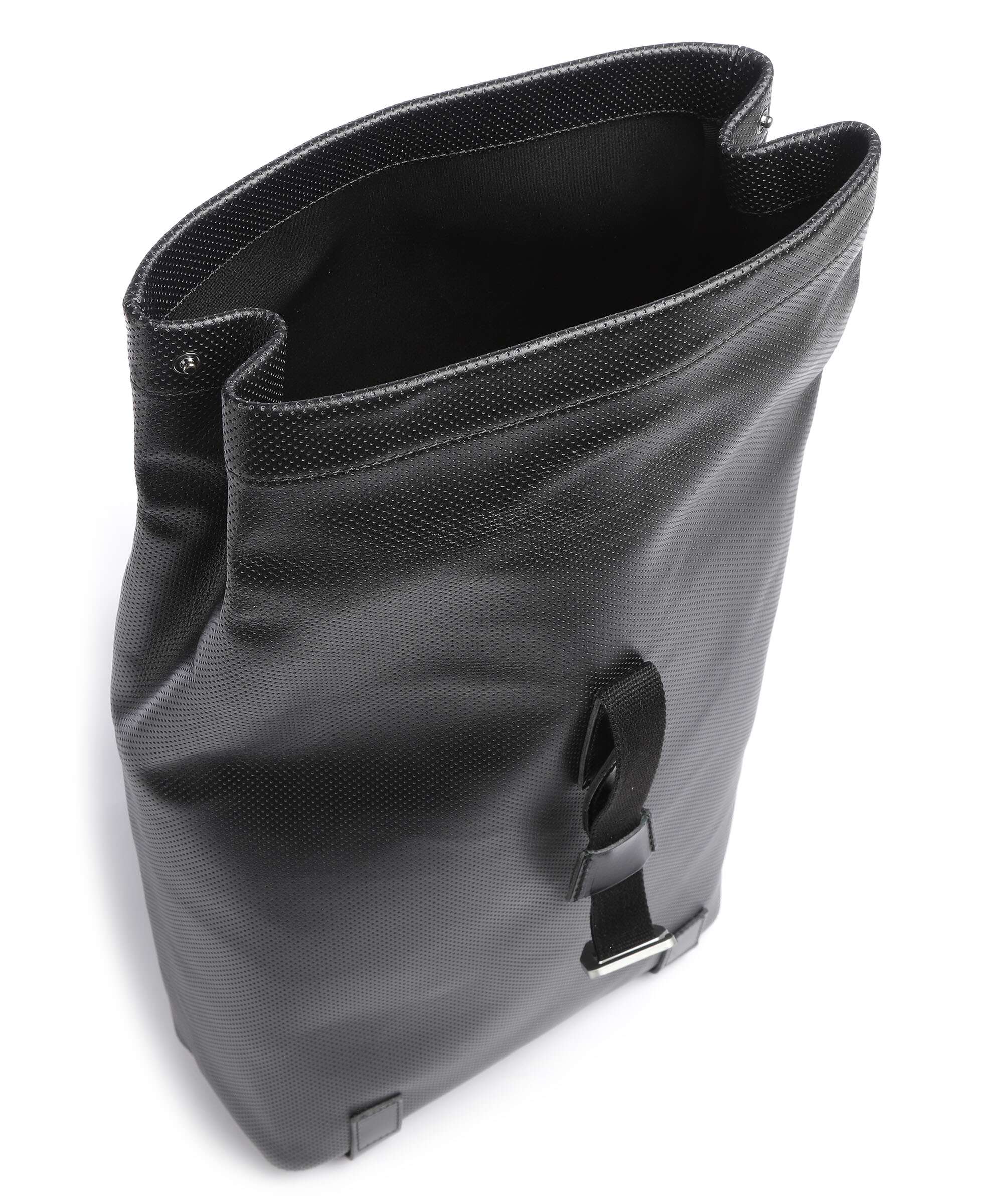 Brooks England Pickwick Reflective Leather Small Rolltop backpack black