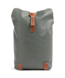 Brooks England Pickwick Cotton Canvas Small Rolltop rygsæk sage green/honey details