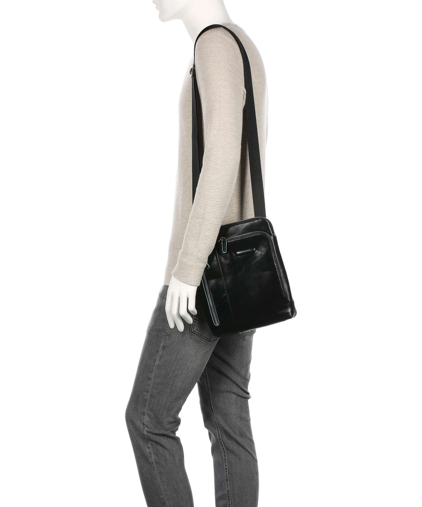 Piquadro Blue Square Crossbody bag nero