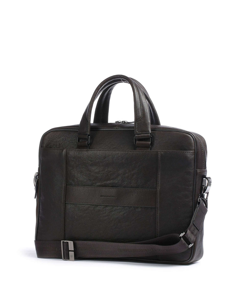 Piquadro Black Square Briefcase testa di moro