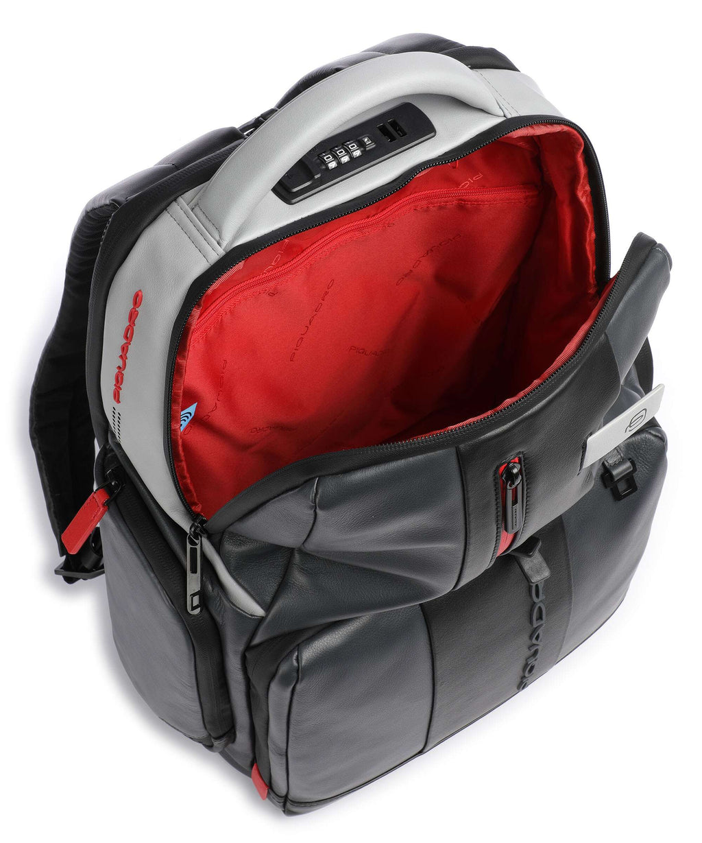 Piquadro Urban Laptop backpack grau/schwarz