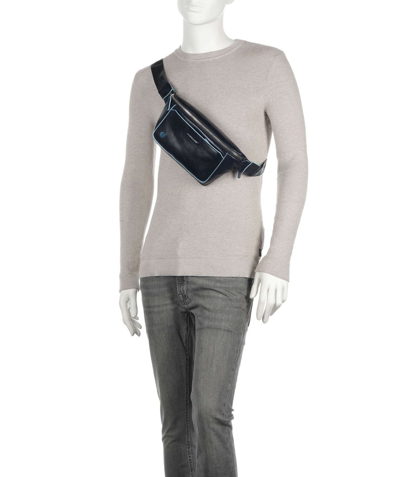 Piquadro Blue Square Fanny pack blu