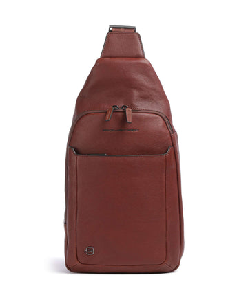 Piquadro Black Square Sling taske cuoio