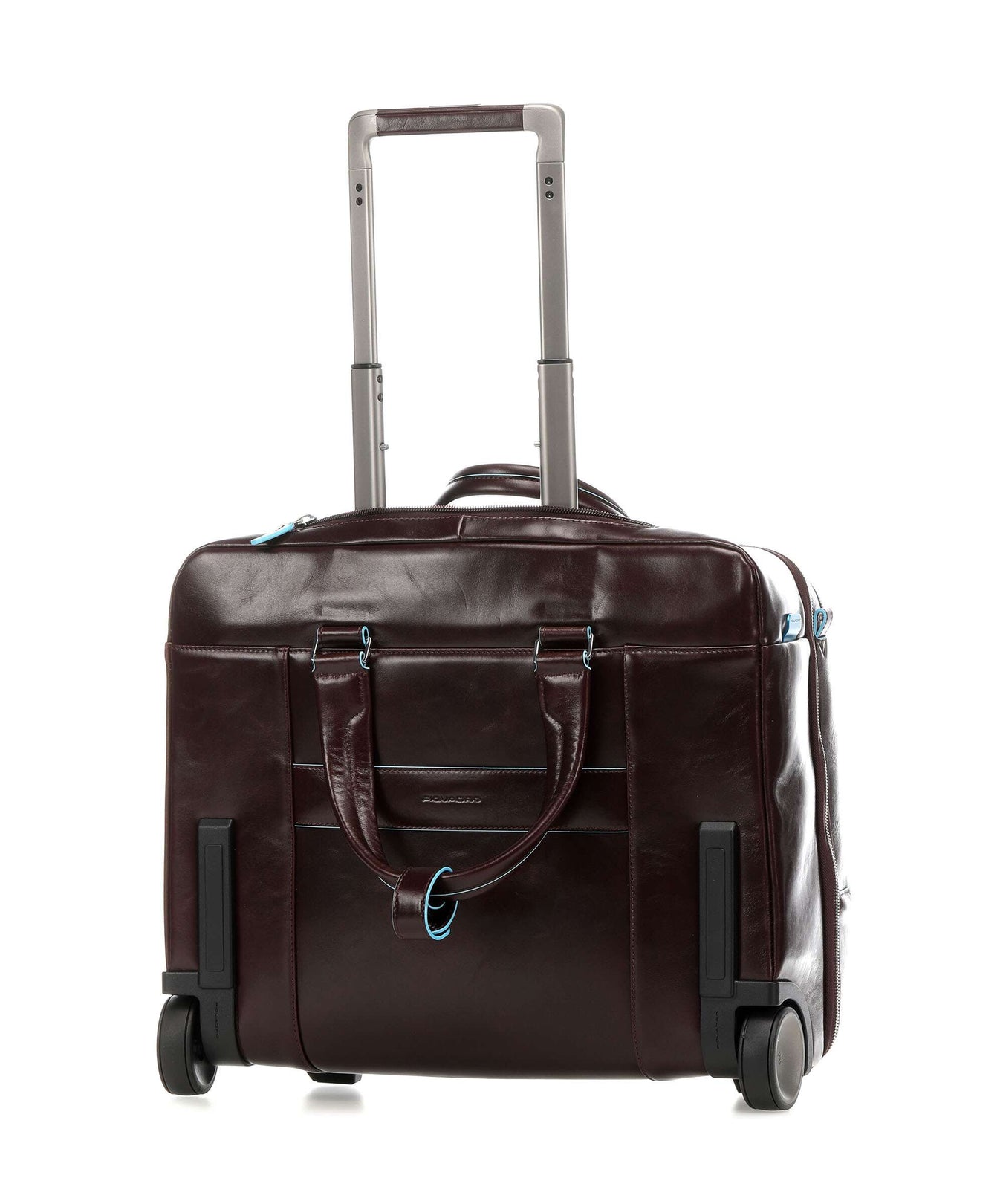Piquadro Blue Square Rolling briefcase mahogany