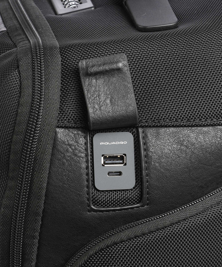 Piquadro Rolling briefcase black