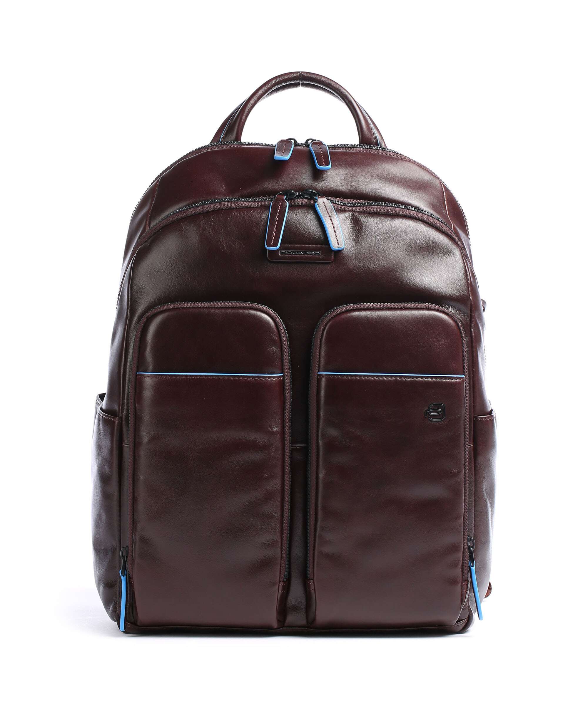 Piquadro Blue Square Revamp Laptop backpack mahogany