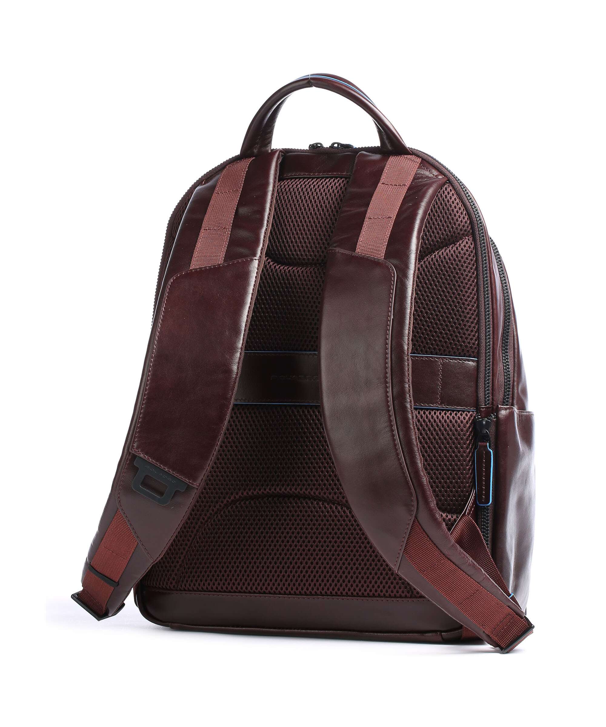 Piquadro Blue Square Revamp Laptop backpack mahogany