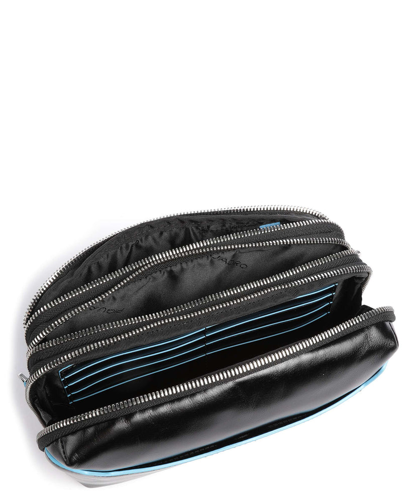 Piquadro Blue Square Wristlet black