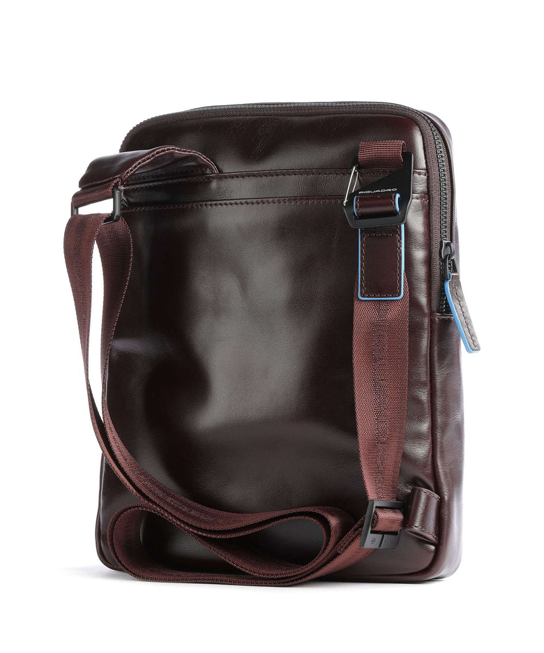 Piquadro Blue Square Revamp Crossbody bag mahogany