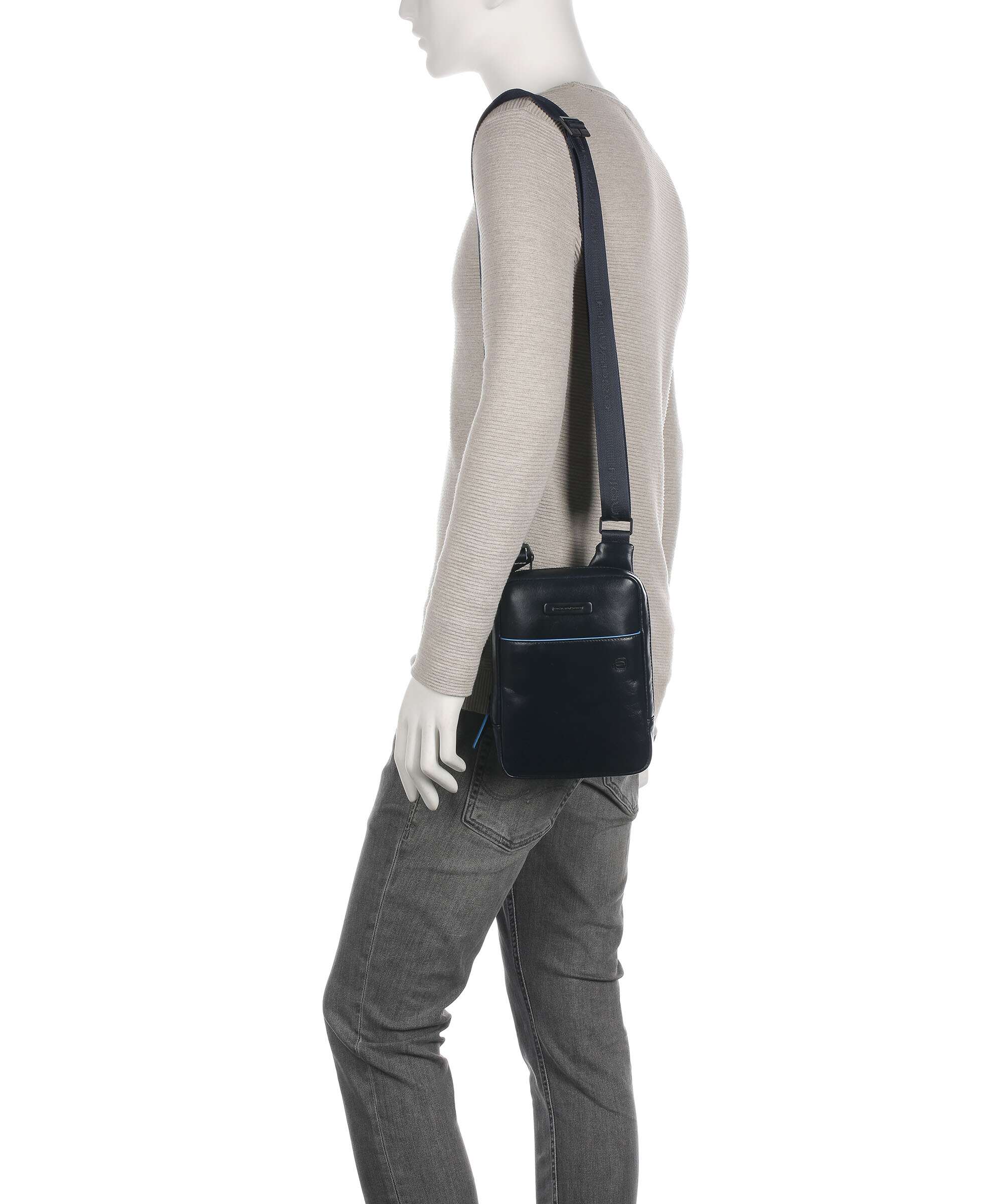 Piquadro Blue Square Revamp Crossbody bag blue