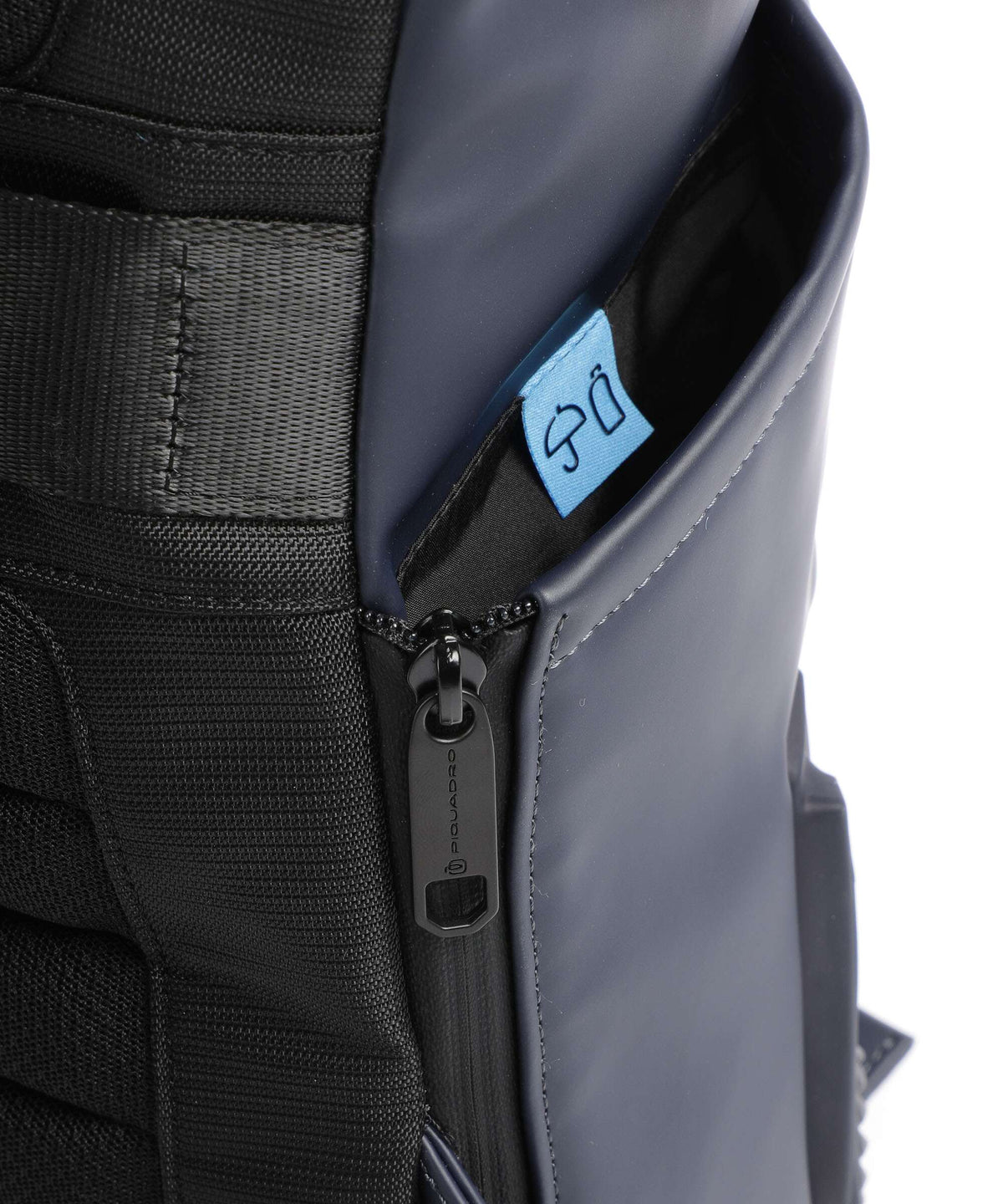 Piquadro Corner 2.0 Rolltop backpack blue