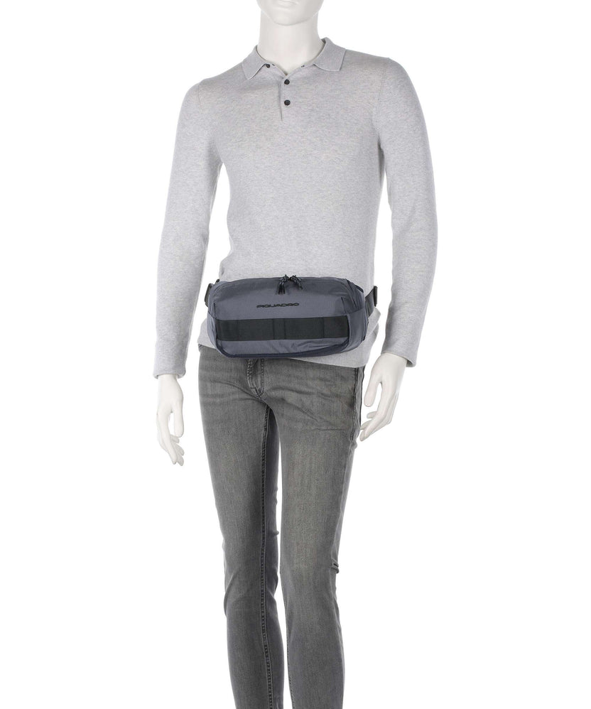 Piquadro Arne Fanny pack blu nebbia