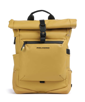 Piquadro Corner 2.0 Rolltop rygsæk ocra