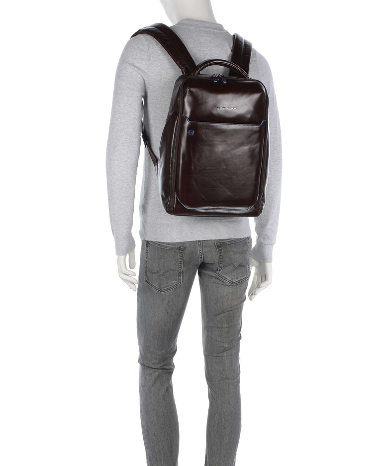 Piquadro Blue Square Backpack mogano