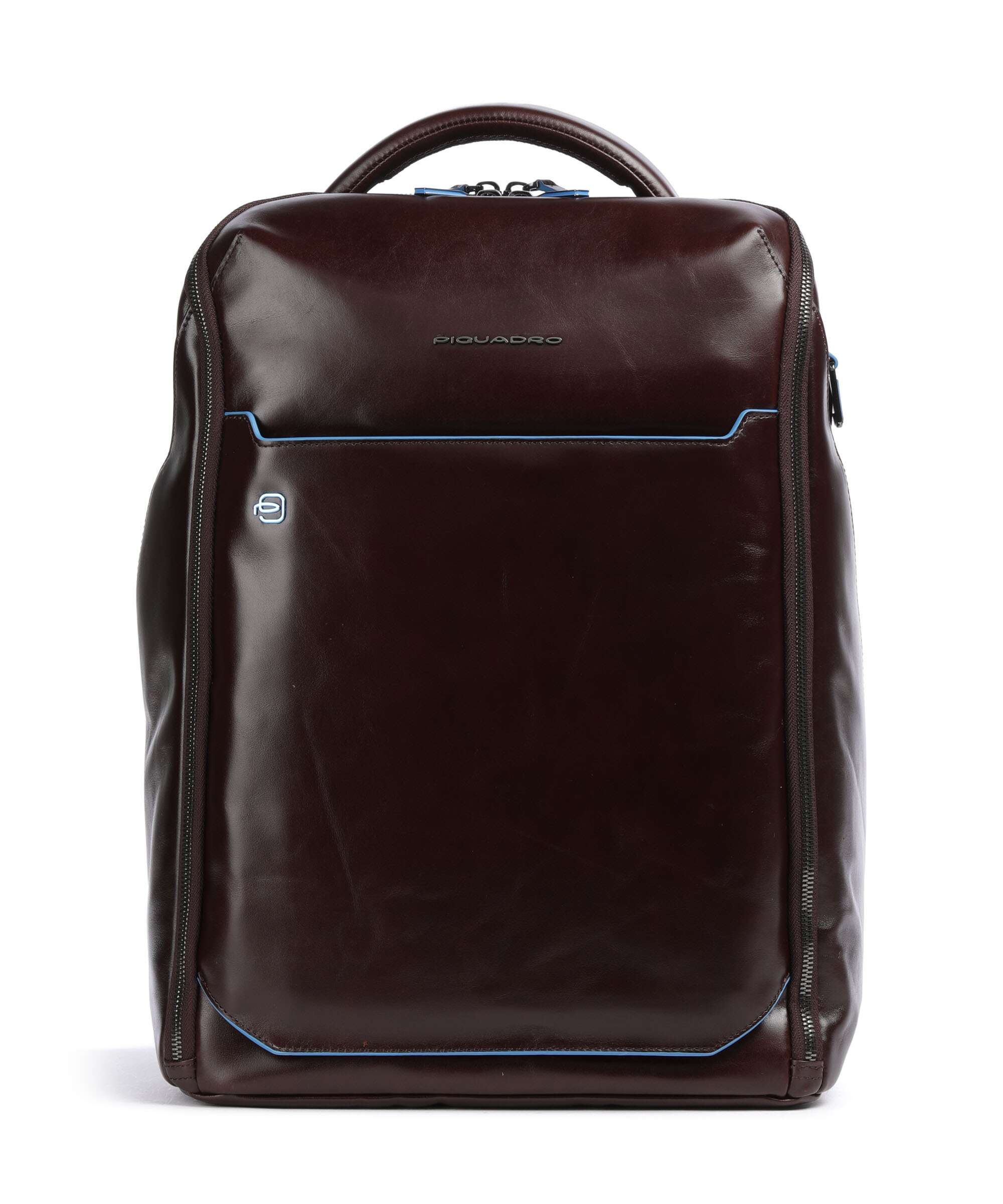 Piquadro Blue Square Backpack mogano