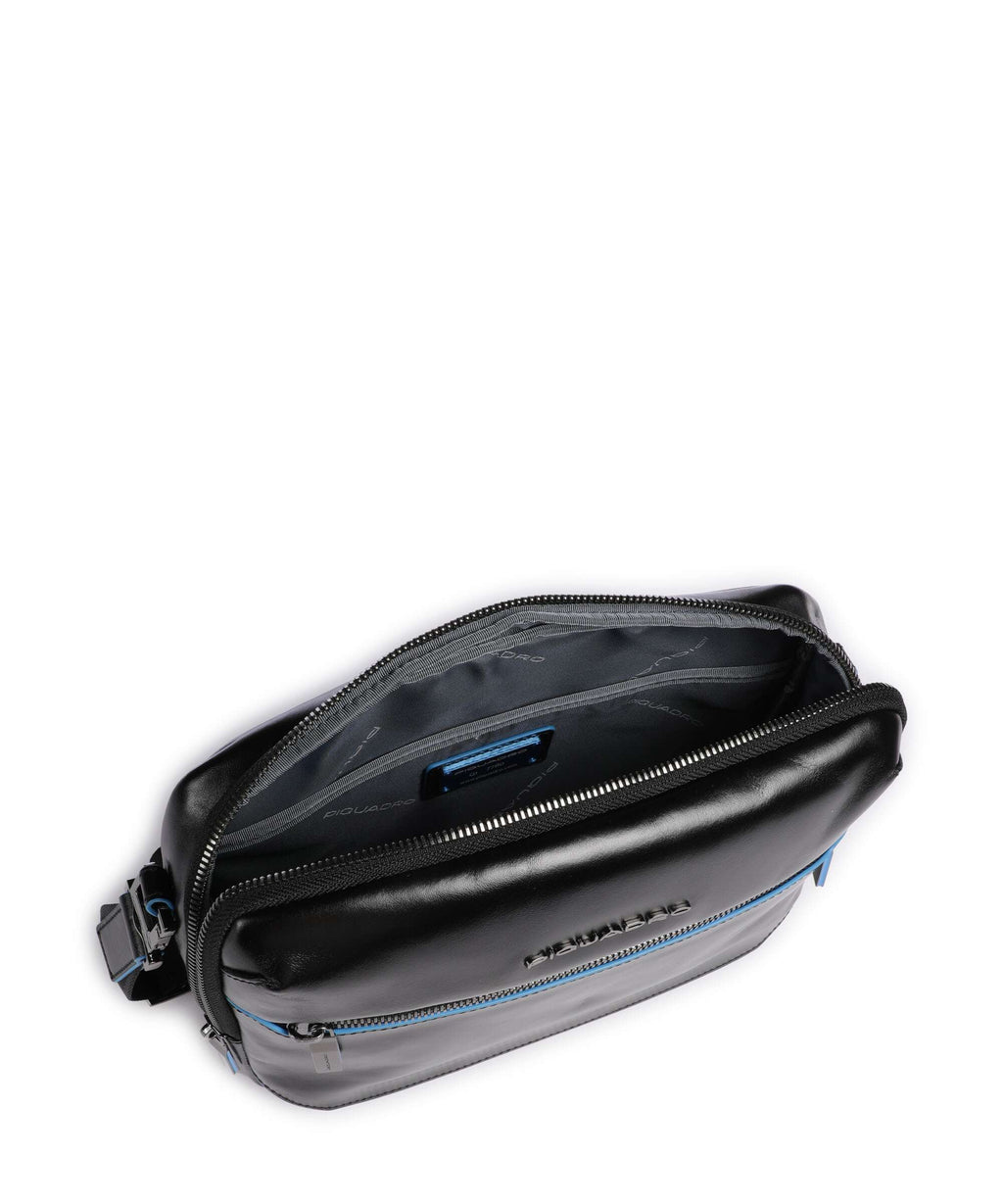 Piquadro Blue Square Crossbody bag nero