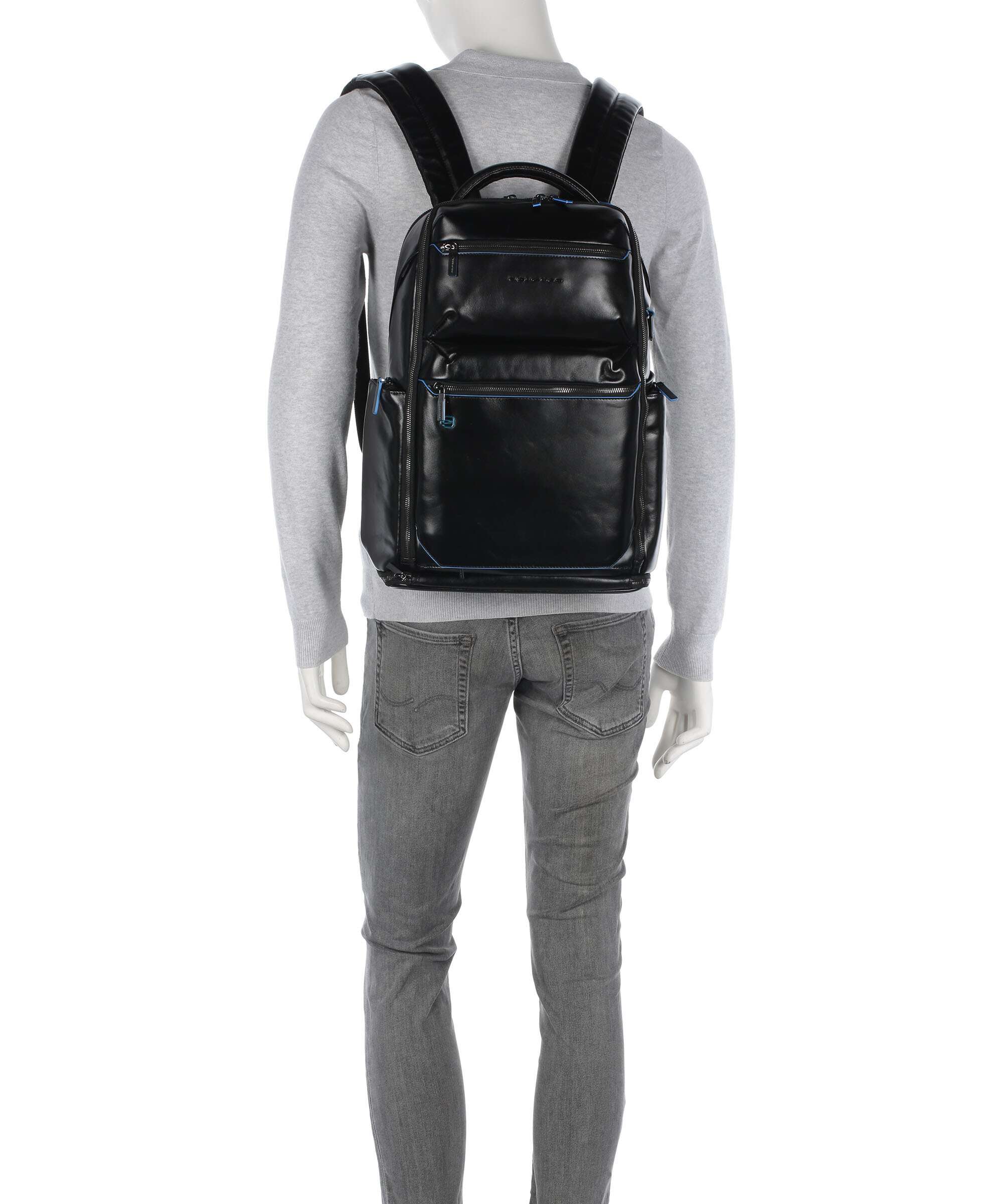 Piquadro Blue Square Backpack nero