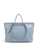 Piquadro Circle Shopper taske light blue/beige
