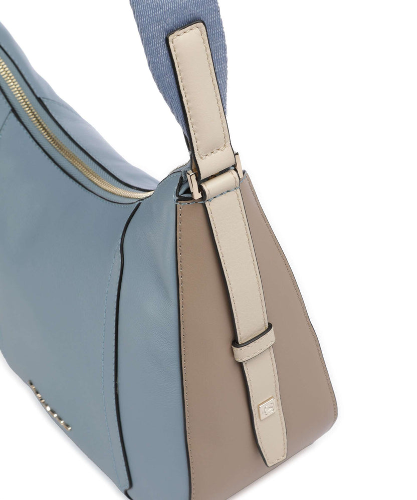 Piquadro W92 Crossbody bag light blue/beige