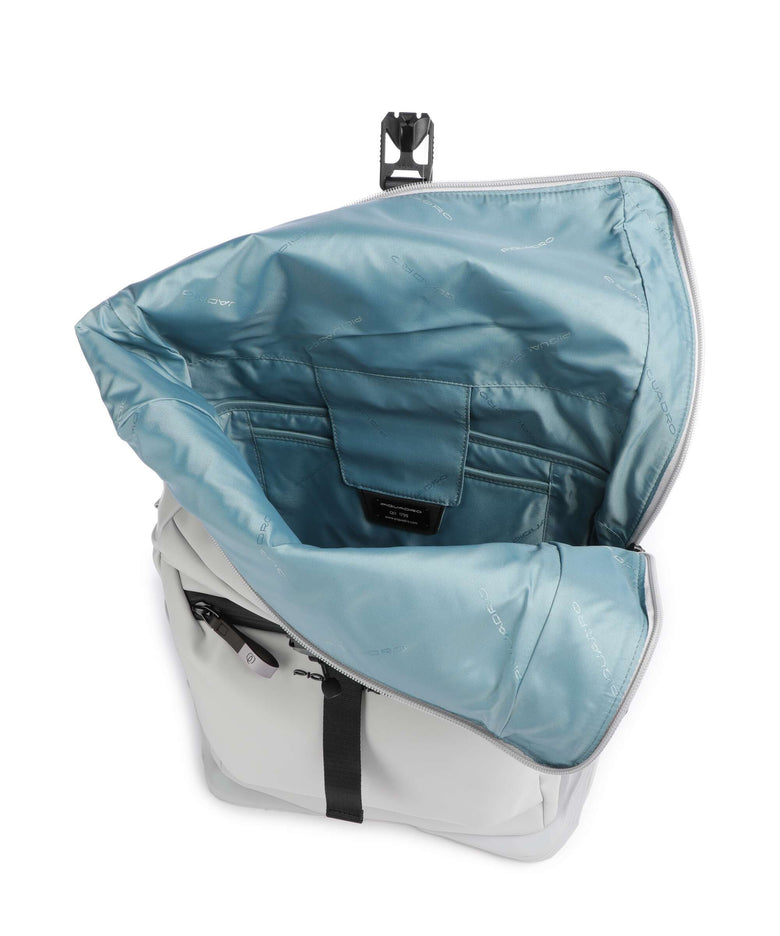 Piquadro Corner 2.0 Rolltop backpack white