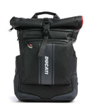 Piquadro Corner Special Ducati Rolltop backpack black