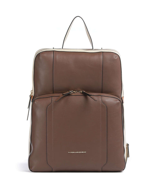 Piquadro Circle Laptop backpack marrone/beige