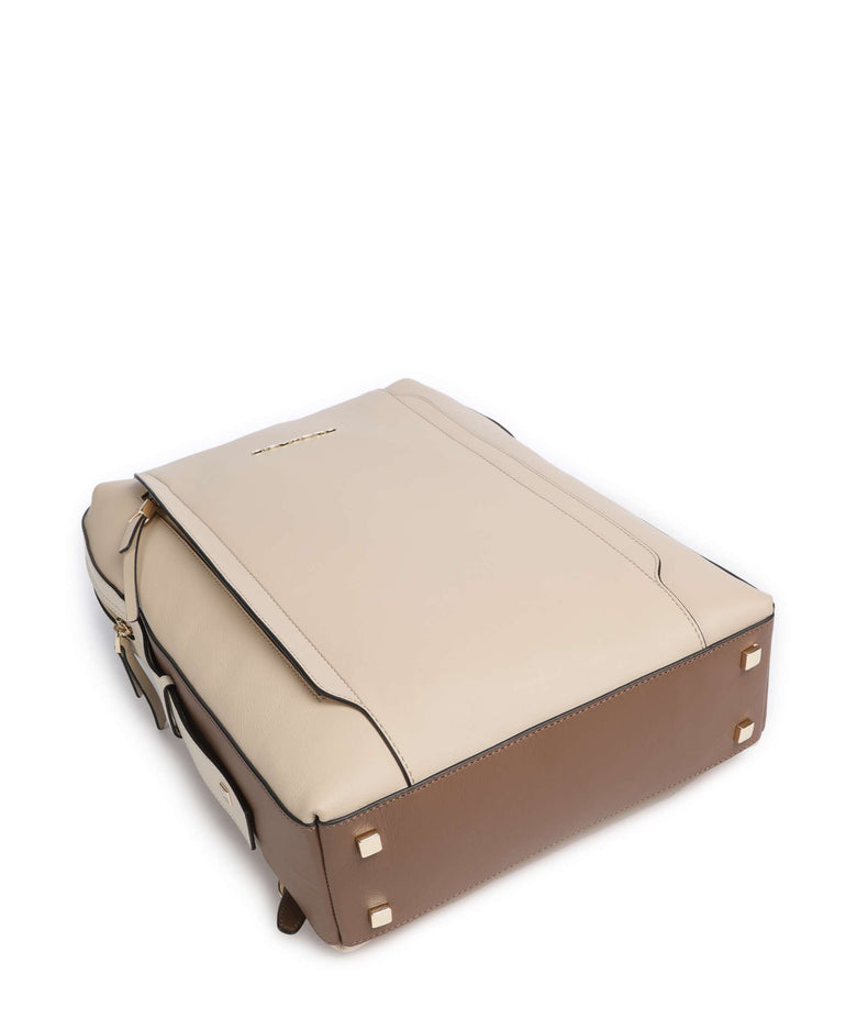 Piquadro Circle Laptop backpack beige/cuoio