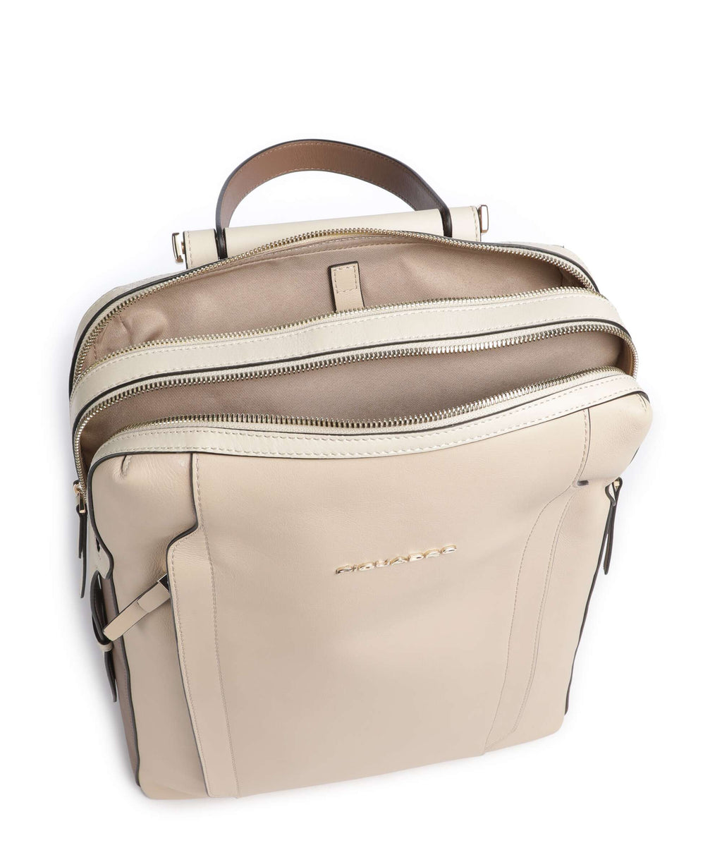 Piquadro Circle Backpack beige/cuoio