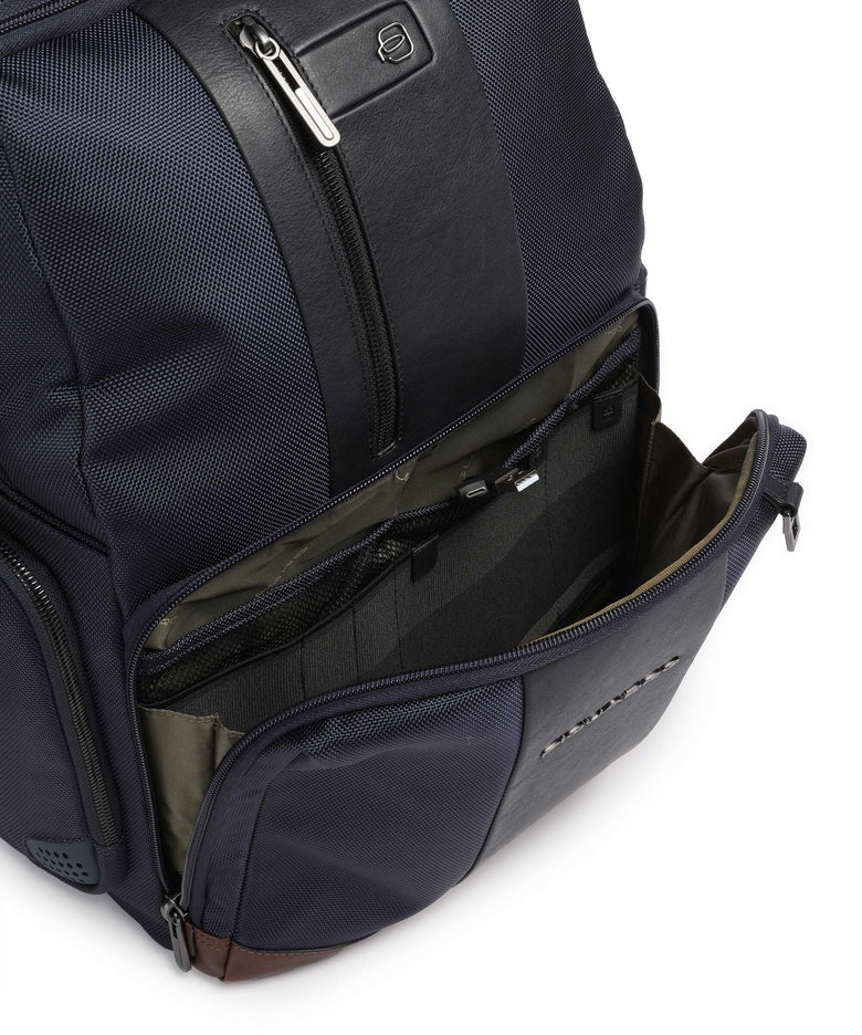 Piquadro Brief 2 Laptop backpack blue/cognac