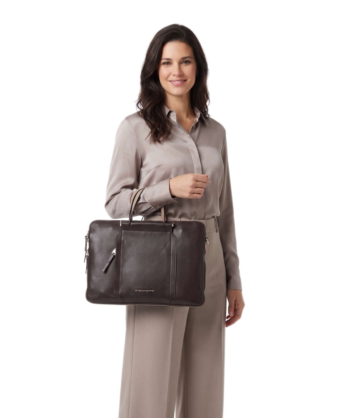 Piquadro Circle Briefcase bordeaux/pink