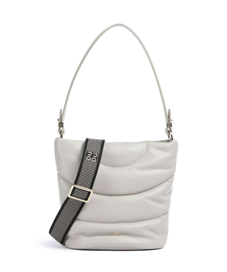 DuDu Bags Barbara M. Bucket bag pearl grey
