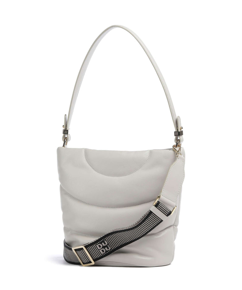 DuDu Bags Barbara M. Bucket bag pearl grey
