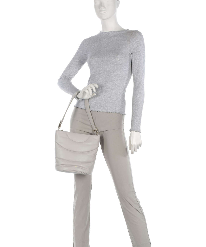 DuDu Bags Barbara M. Bucket bag pearl grey