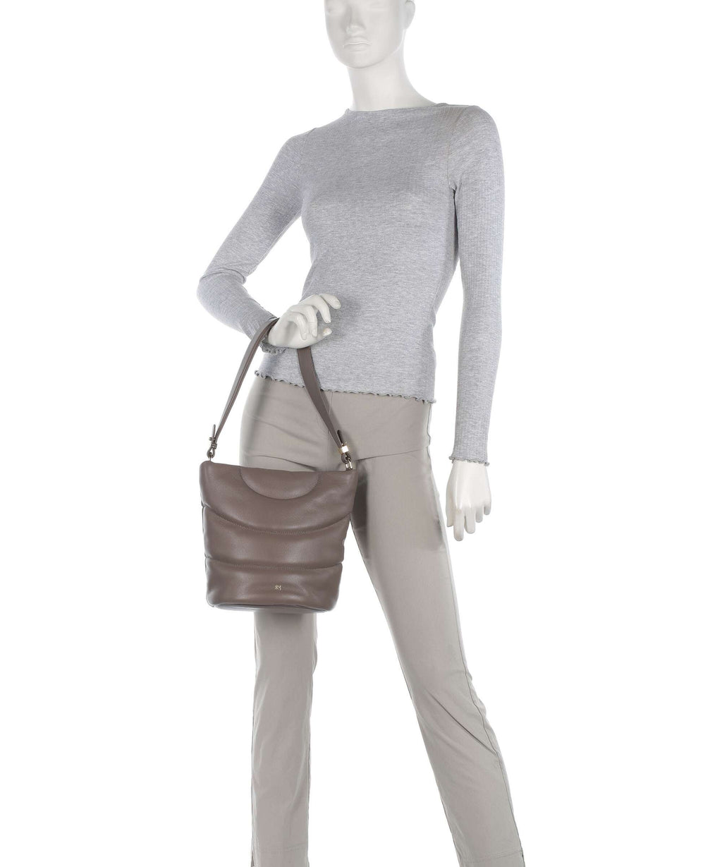 DuDu Bags Barbara M. Bucket bag taupe