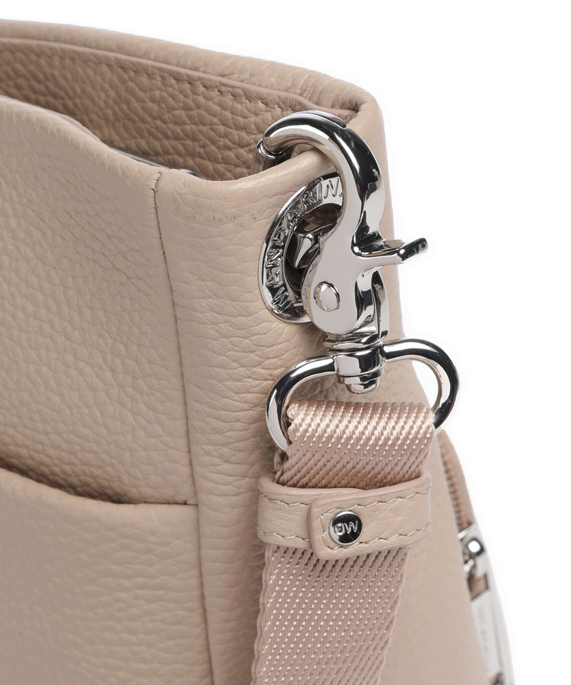 Mandarina Duck Mellow Leather Crossbody bag warm taupe