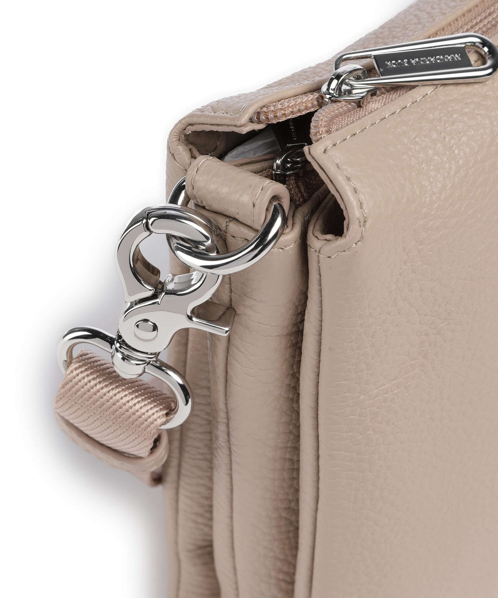 Mandarina Duck Mellow Leather Crossbody bag warm taupe