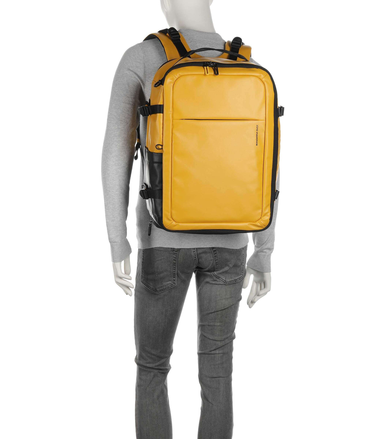 Mandarina Duck Coated Backpack duck yellow
