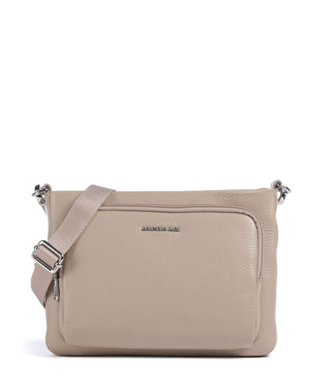 Mandarina Duck Mellow Leather Crossover taske warm taupe