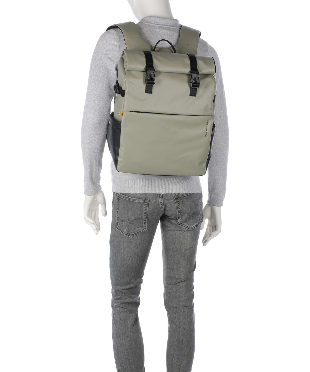 Mandarina Duck Coated Laptop backpack mud