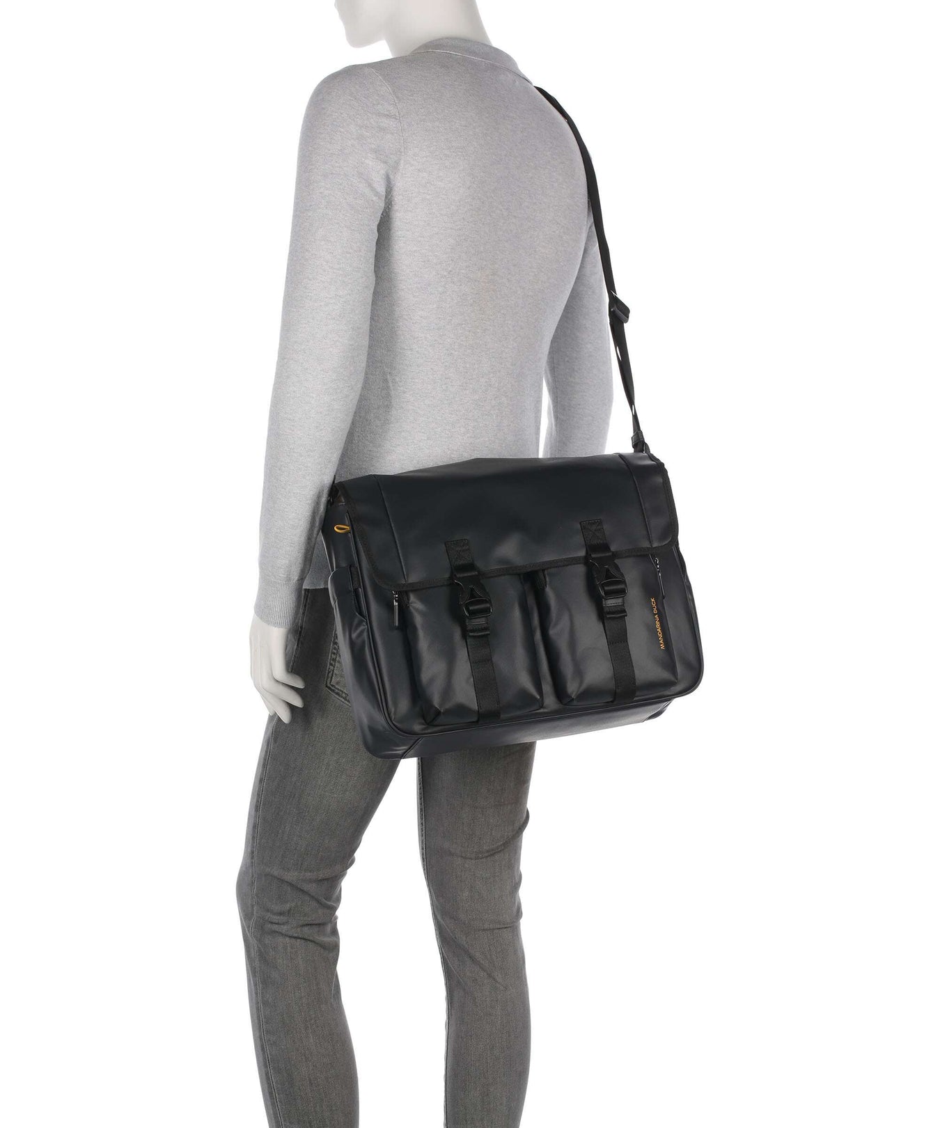 Mandarina Duck Eco Coated Messenger bag black
