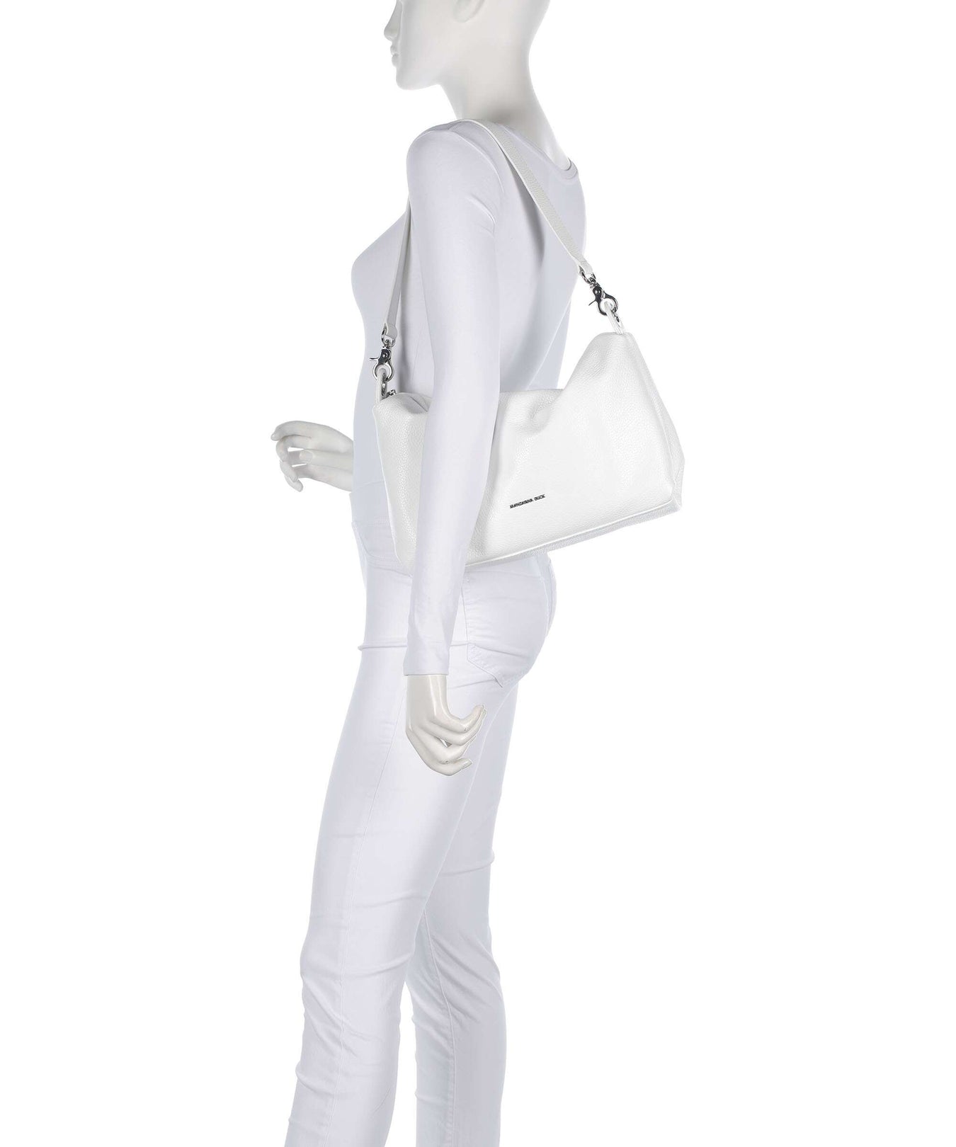 Mandarina Duck Mellow Leather Shoulder bag blanc