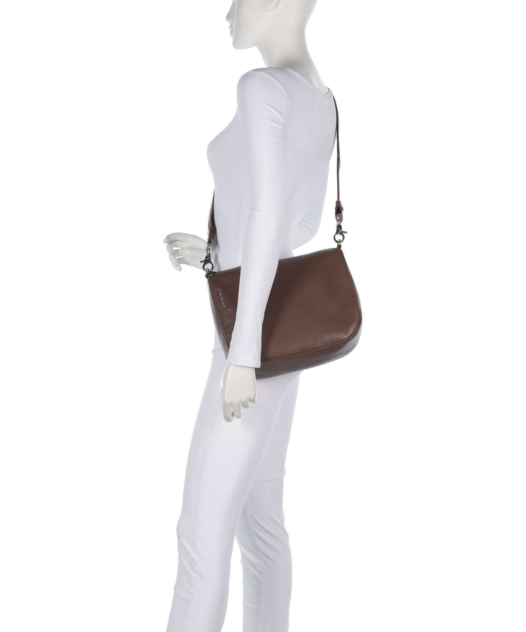 Mandarina Duck Mellow Leather Crossbody bag milk chocolate